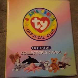 🔵TY Beanie Babies Trading Card Album with cards